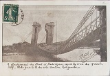 Pont suite � la crue du 17/10/1907